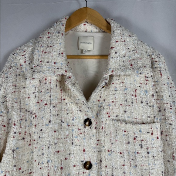 Favorite Daughter The Talullah Cinque Tweed Jacket Blazer Minimalist REVOLVE XL - Picture 5 of 14